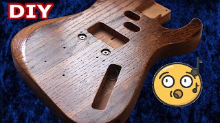 DIY Hand Rubbed Rustic Finish on Oak Guitar (Easy Results!)