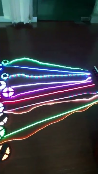 LED light strip light effect display