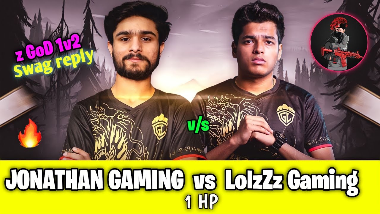 JONATHAN GAMING VS LolzZz Gaming 😱 | ZGoD 1v2 😮 1HP | 