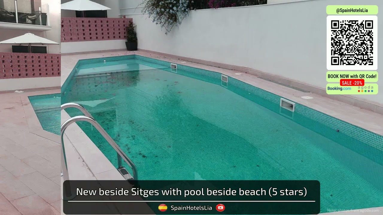 New beside Sitges with pool beside beach | Sitges, Spain | Hotel Review ⭐