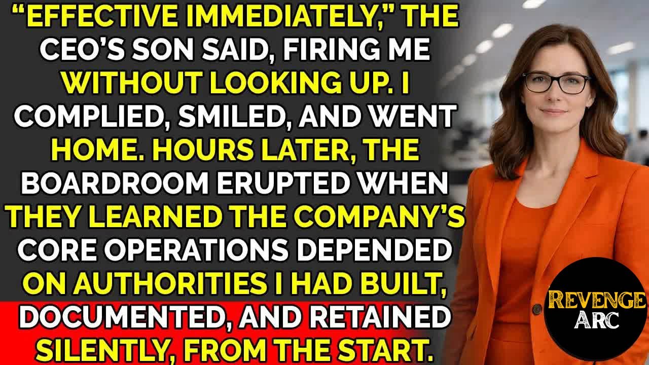CEO's Son Fired Me Day One, I Quietly Took Back Control ｜ Corporate Revenge