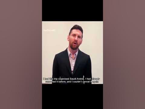 Messi Apologize to PSG for trip to Saudi Arabia | #shorts #