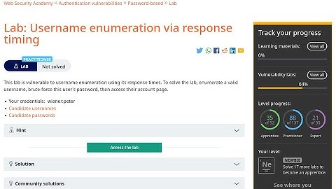 Web Security Academy | Authentication | 5 - Username Enumeration Via Response Timing
