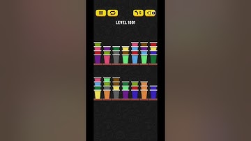 Cup sort puzzle level 1001