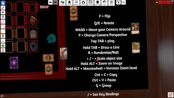 KeyBindings Tutorial for TTS (TableTop Simulator)