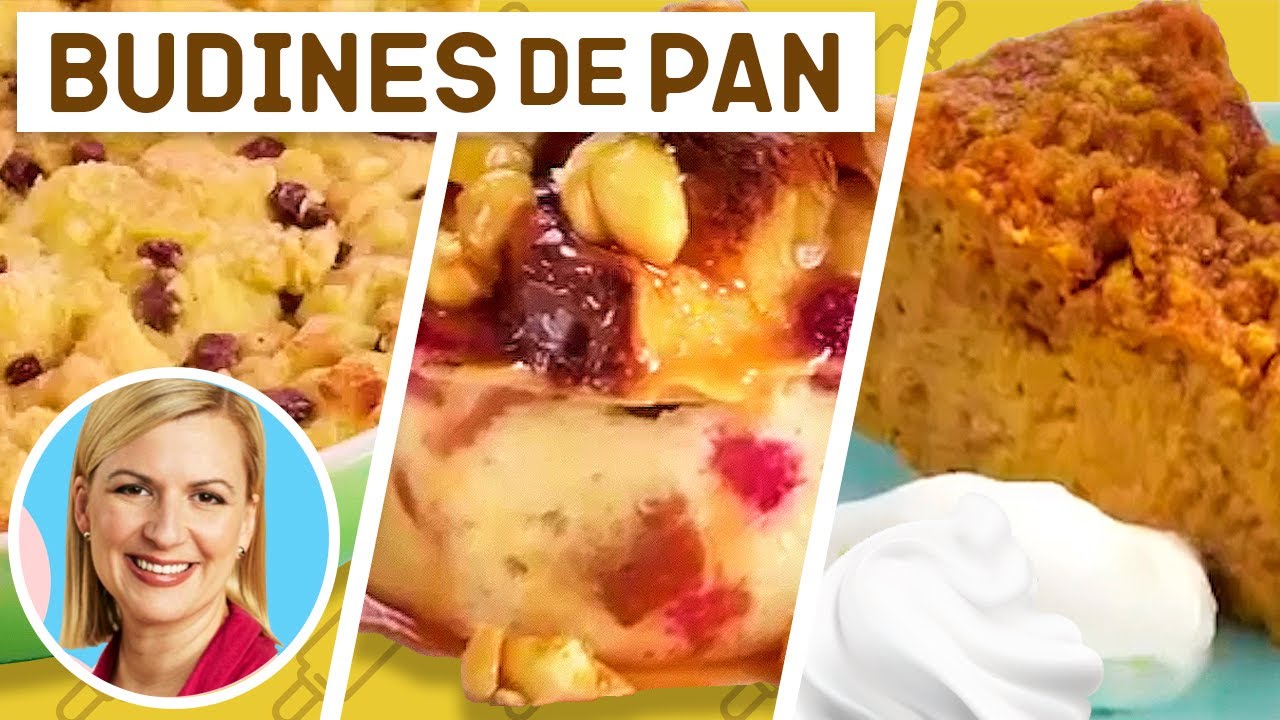 3 Recetas de Budín de Pan - La Repostería de Anna Olson -
