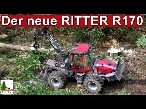 !! Premiere !! Der neue RITTER R170 beim Holzrücken im Schwarzwald ...