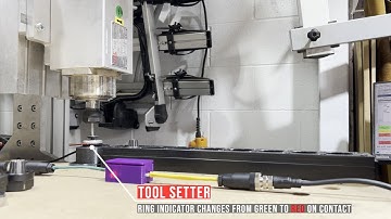 Testing the auto tool-setter with RapidChange ATC on the Avid CNC