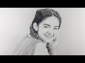 Anushka sen indian actress  beautiful portrait drawing  pencil sketch  sudip drawing academy