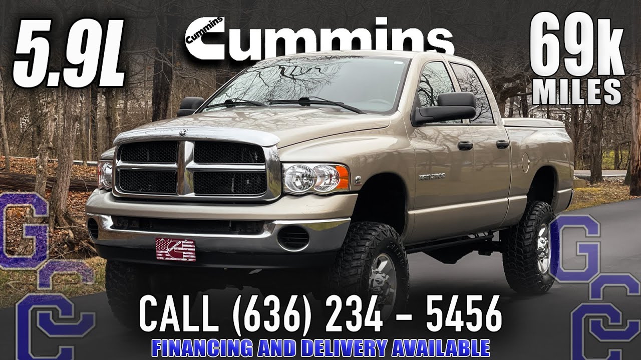 5.9 Cummins For Sale: 2004 Dodge Ram 2500 4x4 Diesel With Only 69k Miles