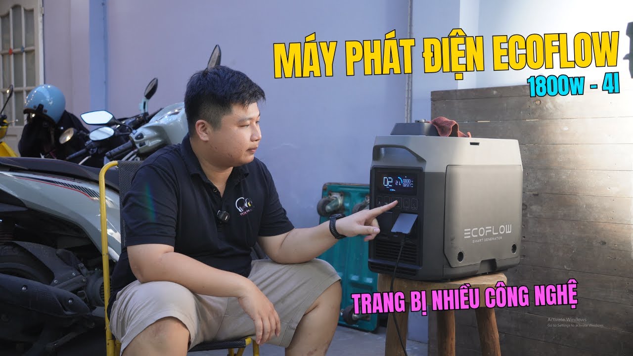 🎥 MÁY PHÁT ĐIỆN ECOFLOW 1800w 4L - Trang bị nhiều công nghệ tích hợp — Video review, click xem trên YouTube