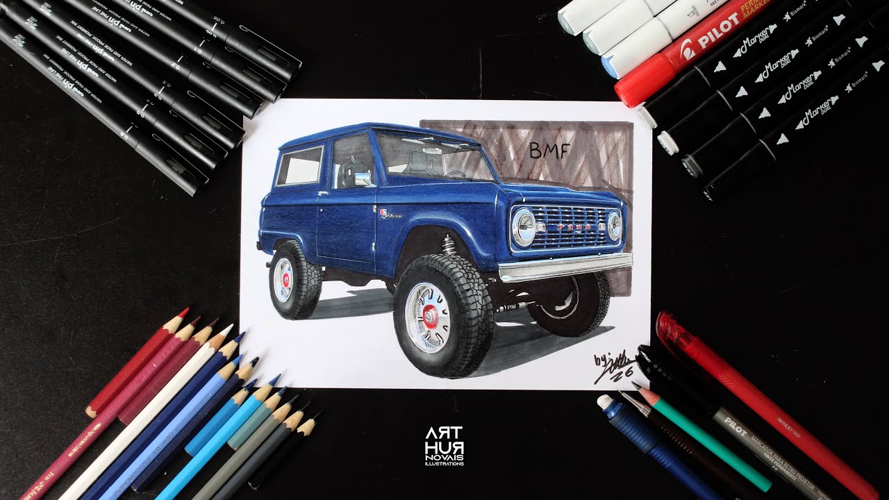 DRAWING CAR | Ford Bronco “BMF”✏️