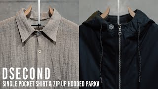 【Dsecond】リネンシャツとベンタイルパーカーをご紹介