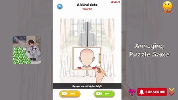 Annoying Puzzle Game - Level 15 - A blind date - Gameplay Solution