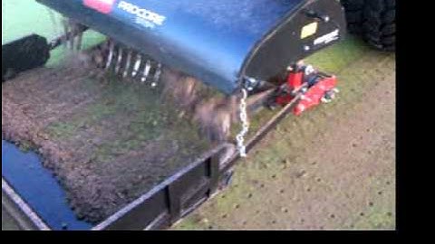 TORO with Turf Pride Core Collector - Demo #3