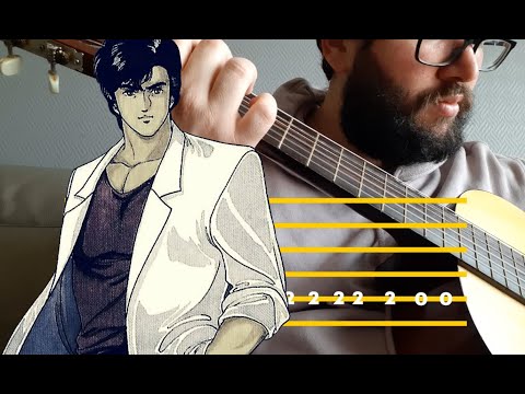 city hunter Ed get wild intro - guitar tab