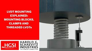LVDT Mounting Explained: Mounting Blocks, Clamps & Threaded LVDTs