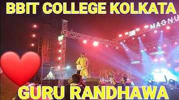 GURU RANDHAWA NIGHT SHOW IN BBIT AND JIMS COLLAGE KOLKATA (WEST BENGAL) 2023 #bbit #jims  #guru rand
