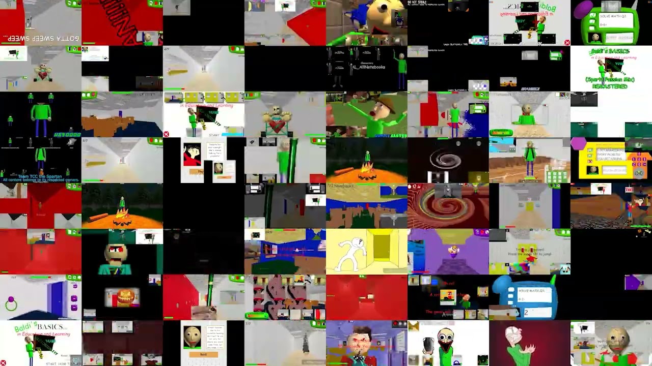 Baldi's Basics Sparta Remix Ultimateparison