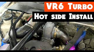Biggest possible turbo on the budget VR6? | Building and assembling Downpipe, turbo and Manifold