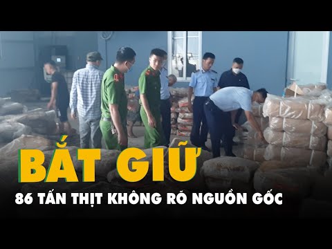 Video Bắt giữ 3 xe container chở 86 tấn thịt và nội tạng... - youtube