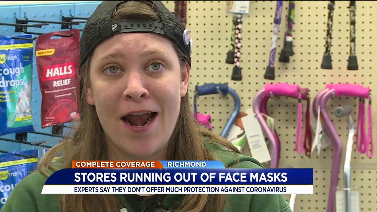 Face masks sell out in Central Virginia over flu, coronavirus fears