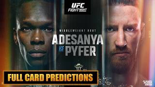 UFC Seattle Full Card Predictions Israel Adesanya vs. Joe Pyfer