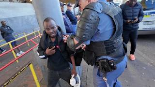Anti-immigrant groups march through Bellville taxi rank