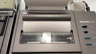 Olivetti PL10 Printing ….