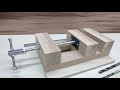 Make A Wooden Vise Simple Drill Press Vise Basit Matkap Mengenesi 