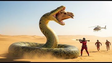 Brave Heroes Save Hyperactive Mother camel From Deadly Giant Python🐍@meowwAi-f6n @Titanamazing