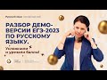 Разбор демоверсии ЕГЭ -2023 по русскому.