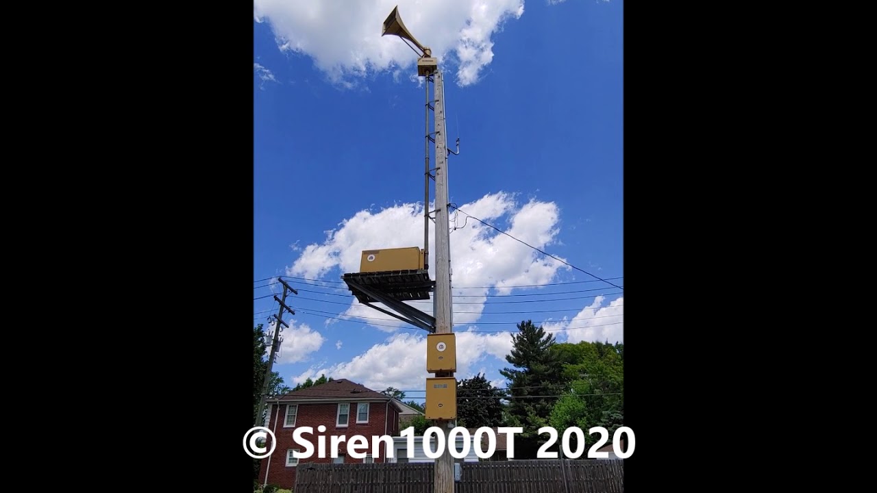 Redford, MI Jaycee Park screwy siren test June 6th, 2020 YouTube