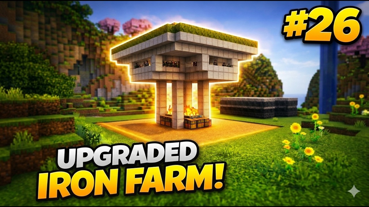 I UPGRADED My Iron Farm… It’s INSANE! | Minecraft Survival Part #26 | # ...