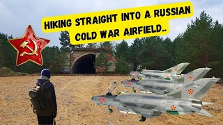 Russian Cold War airfield. Hiking straight into this AMAZING place..