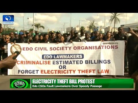 CSOs Protest Over Electricity In Edo Assembly
