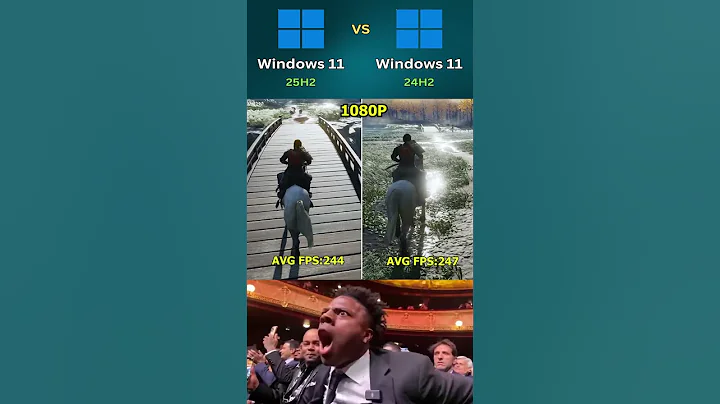 Windows 11 25H2 vs Windows 11 24H2 #gaming #pcgaming #shorts