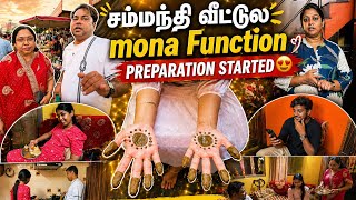 சம்மந்தி வீட்டுல mona Function preparation started😍 Mama with Babyma