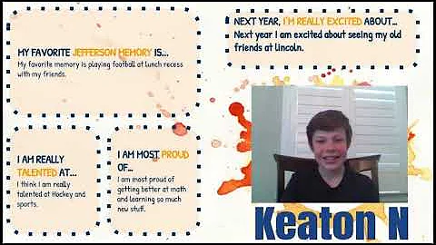 5th Grade Slideshow for Jefferson Graduates 2020