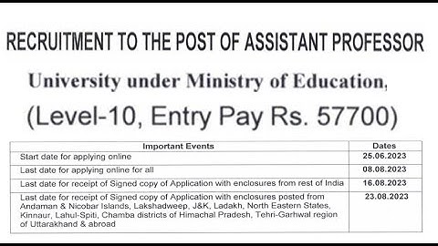 Permanent Assistant Professor with Only PG in Govt. College | UGC 7th CPC Rs 57,700 pm