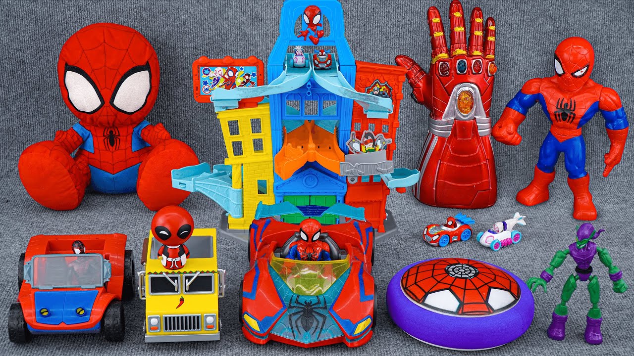 Marvel Spiderman Unboxing Review| Spidey Friends City Track Set | LEGO Spin's Motorcycle 10424 |ASMR