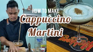 How To Make Cappuccino Martini Coffee Cocktail Pinoy Bartender