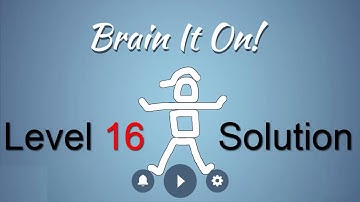 Brain It On Level 16 Solution - Make the ball hit the right wall {3 Stars}