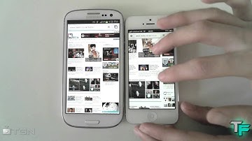 iPhone 5 vs Samsung Galaxy S3 - Browser Speed Test