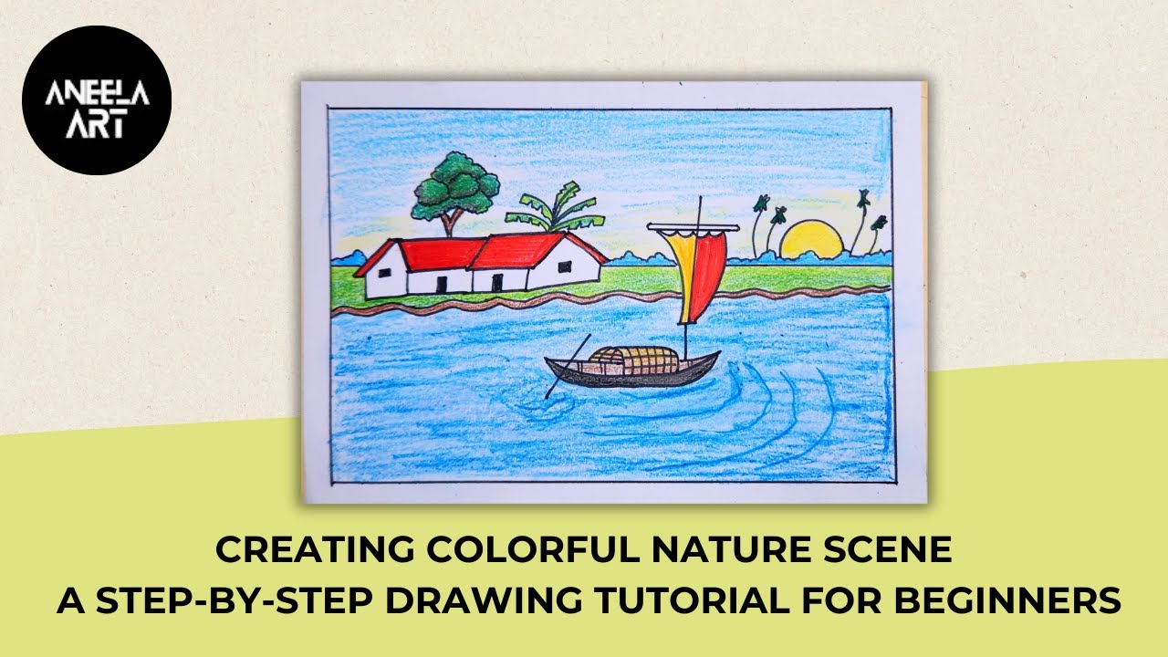 Creating Colorful Nature Scenes: A Step-by-Step Drawing Tutorial for ...