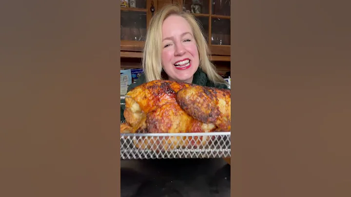 Making a Whole Rotisserie Chicken in my NEW Air Fryer | Emeril French Door 360 Review by Natalie