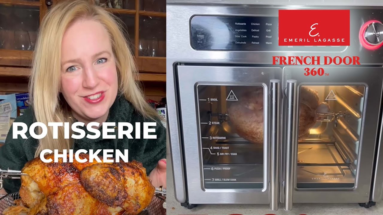 rotisserie chicken in emeril lagasse air fryer