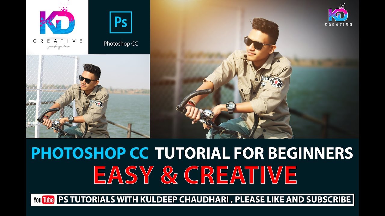 adobe photoshop cc tutorial for beginners | easy and creative#kd ...