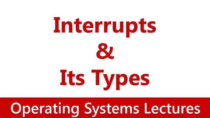 Operating System #14 What is an Interrupt? Types of Interrupts