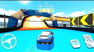 Android iOS 용 자동차 운전 게임-자동차 스턴트 레이스 메가 램프-Android GamePlay screenshot 3